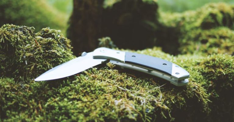 Outdoor Gear - Gray and Black Folding Pocket Knife