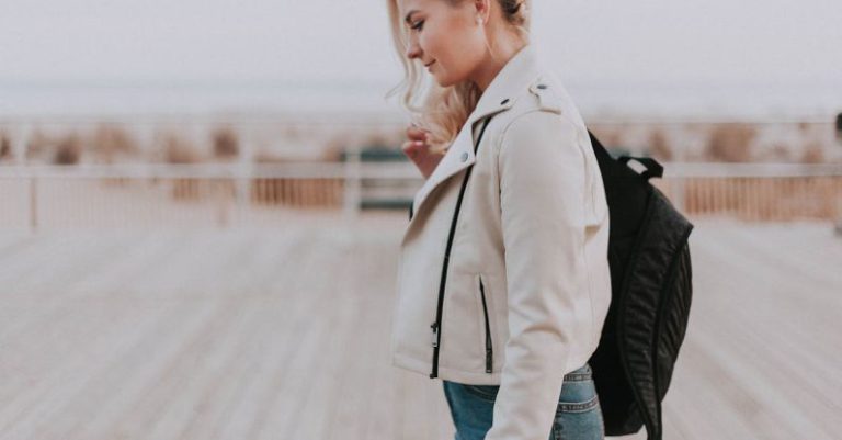Hiking With Kids - Woman in Black Zip-up Jacket With Black Backpack